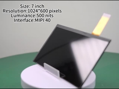 7인치 IPS LCD 디스플레이 1024*600 픽셀 밝기 500nits 외관 고 밝기 M 디스플레이